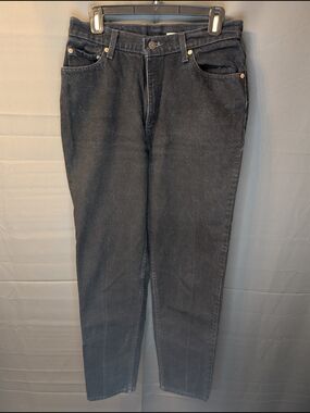 Vintage 90s Levi's 17512 Black High Waisted Mom Jeans Made in USA Sz 13M